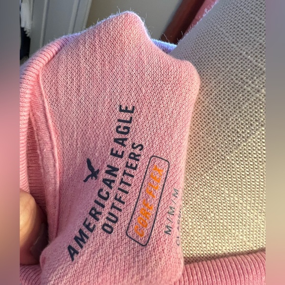 American eagle, medium pink and navy Polo. - Picture 6 of 6